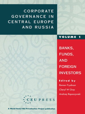 cover image of Corporate Governance in Central Europe and Russia